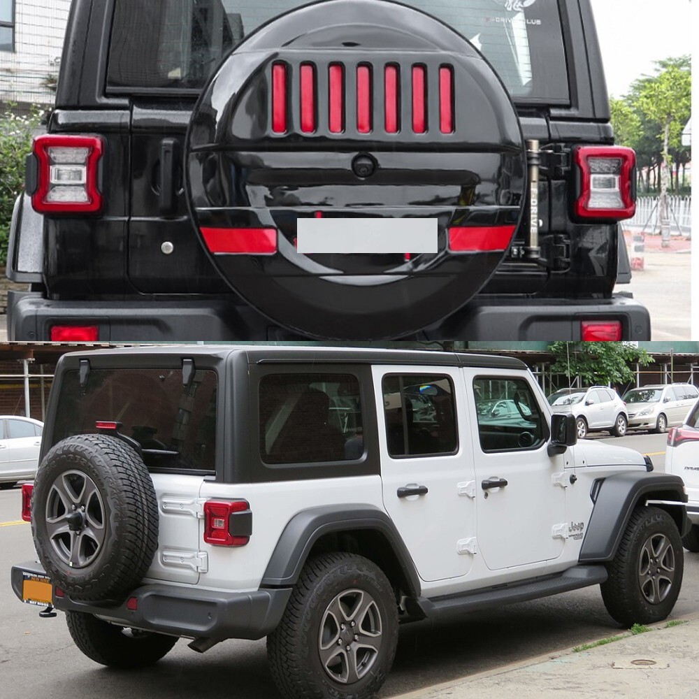 1PC Spare Wheel Tire Cover  Fits For Jeep Wrangler JL 4 Door 2018-2023