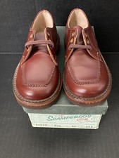  Vintage Kids Brown Leather Oxford Shoes - Toddler Boy Size 9.5 -1950's-60s NOS