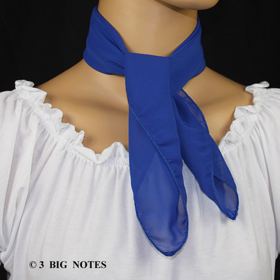 Sciarpa Quadrata In Lana Blu Vintage Da Donna, Sciarpa In Lana Blu