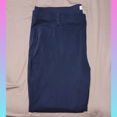 Business Casual Navy Womens Pull On Pants  Plus Size XXL NEW Without Tags