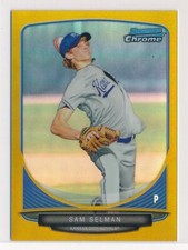 2013 Bowman Chrome Minis Gold Refractor /50 Sam Selman #265 Kansas City Royals