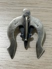 Artist Signed Natural Turquoise Sterling Naja Pendant With 16” Beaded Chain — photo 4