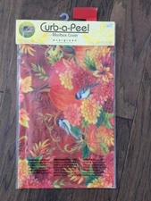 New - Curb-a-Peel Magnetic  Mailbox Cover Fabric- Pumpkins with Birds