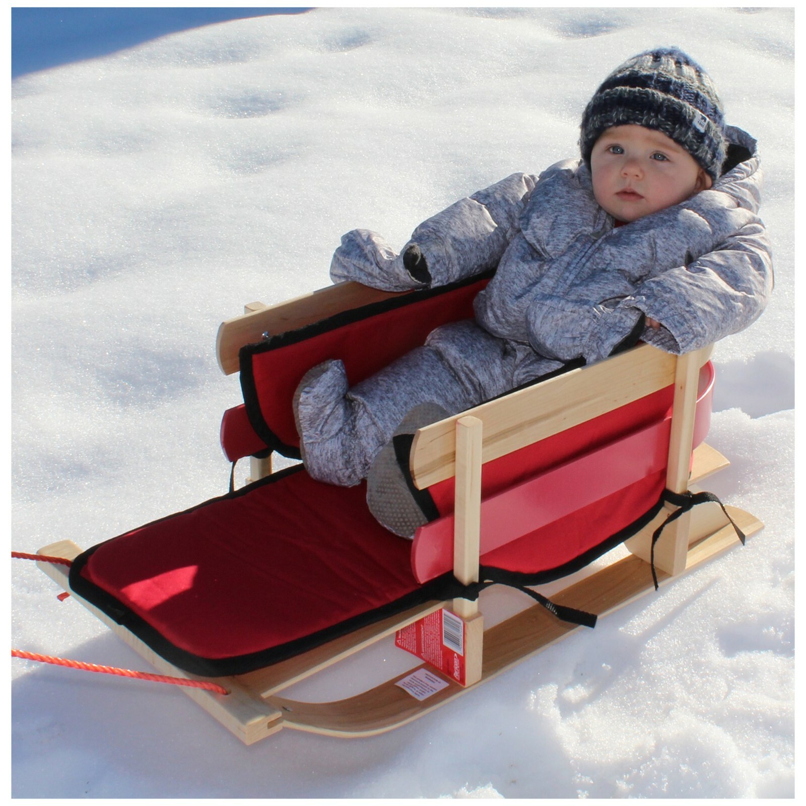 Wood Sled Wooden Baby Sleigh Toddler Winter Photo Picture Prop Old Fashion Snow For Sale Online Ebay