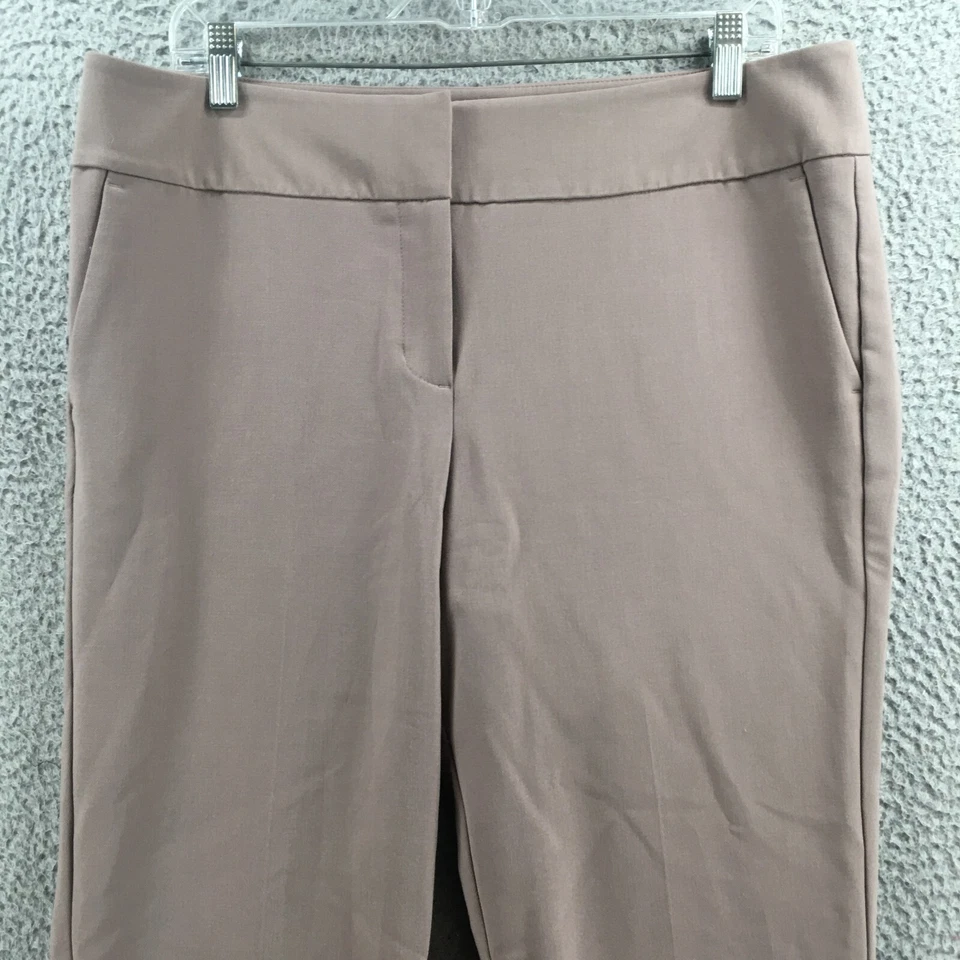 Ann Taylor изогнутый платье брюки женщин 12 коричневый высоты молнии мухи тянуть на повседневный - Изображение 2 из 4