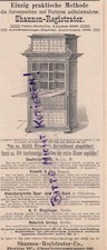 BERLIN, Werbung 1886, Shannon-Registrator-Co.