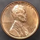 1938 S LINCOLN CENT BU FROM AN ORIGINAL ROLL-LOT 5526
