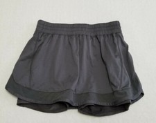 C9 Champion Dark Gray Workout Athletic Skort Short Drawstring Womens Small