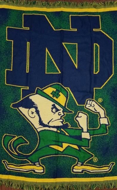 Notre Dame All Over Print Logo Blanket – babyfans