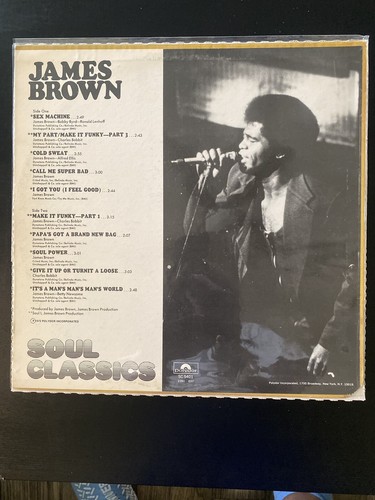 James Brown - Soul Classics Vol. I (LP, 1973, Comp, VG+) - Picture 2 of 4