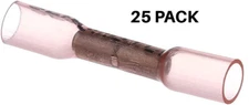 Pack of 25 Seachoice 60181 Clear Seal 22–18 Ga Butt Connector