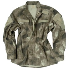 ARMY TACTICAL ACU STYLE MILITARY COMBAT MENS SHIRT AIRSOFT RIPSTOP MIL-TACS CAMO