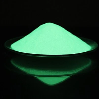 GLOW-SIDE.COM 25g MHG-2C Grün Lösemittel Medium Pigment fluoreszierend Nachleuchtpigment Harz