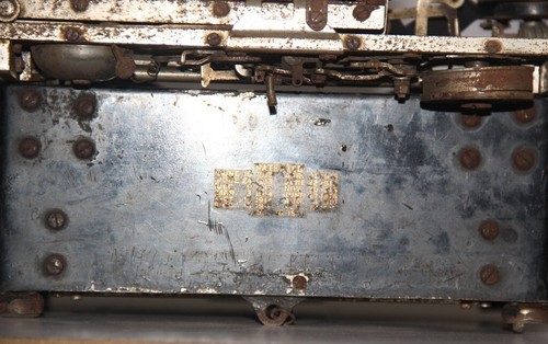 1920's Vintage Ancien Acier & Laiton Smith & Corona Écrire Rare Collection U.S.A - Afbeelding 5 van 10