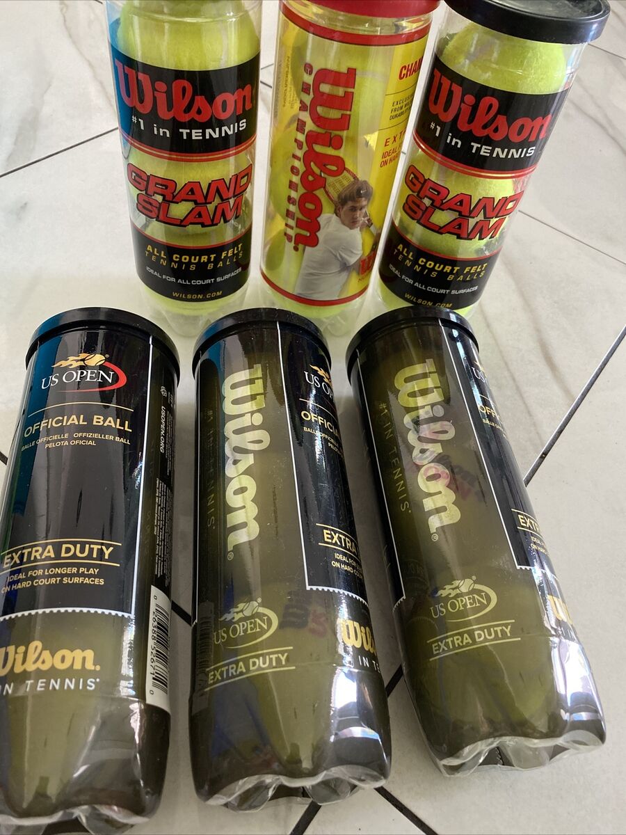 6 Cans Wilson US Open Official Tennis Balls Lot Sealed 6 Cans Wilson US Open Official Tennis Balls Lot Sealed