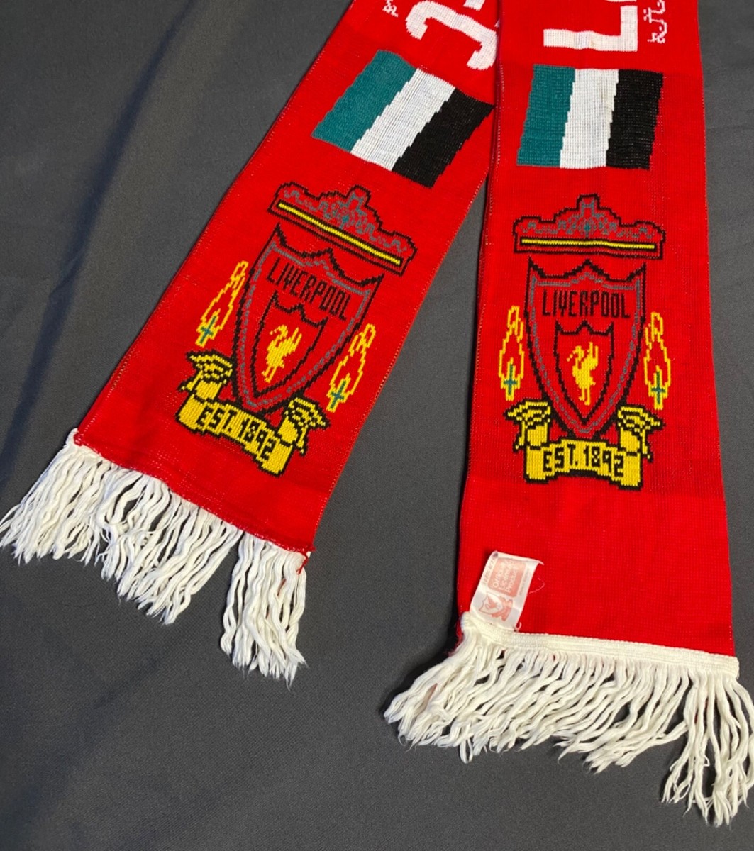 Vintage LIVERPOOL Football Soccer Club Scarf English Premier