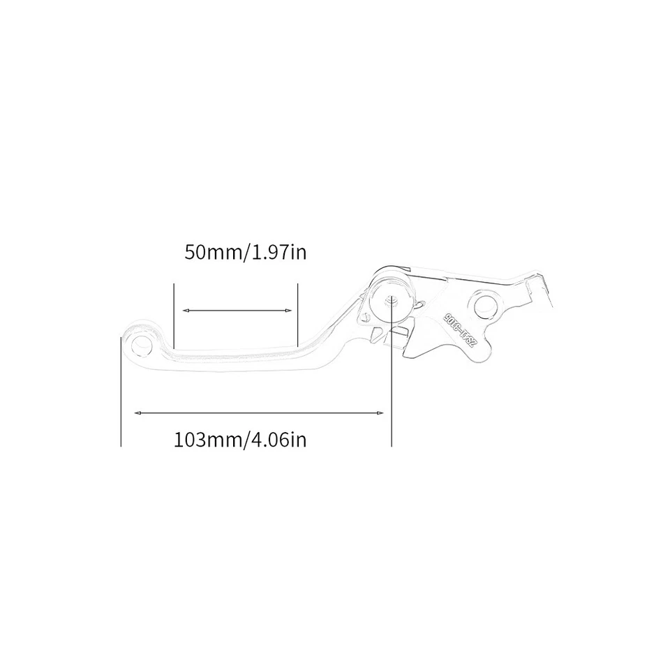 Palancas de freno delanteras derecha para HONDA CT125 Trail 125 2020-2024 20223 CT 125 Foto 2 de 4