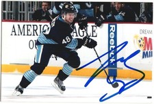Tyler Kennedy Autographed 4x6 Color Photo Pittsburgh Penguins Alternate #48 B