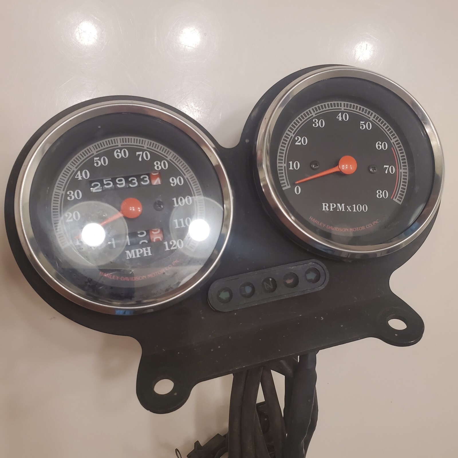 Harley Davidson Sportster Gauge Cluster Speedometer RPM Gauges BENCH TESTED eBay