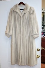 Fantastic Vintage Mink Fur Coat Size Large Beige,grays,browns