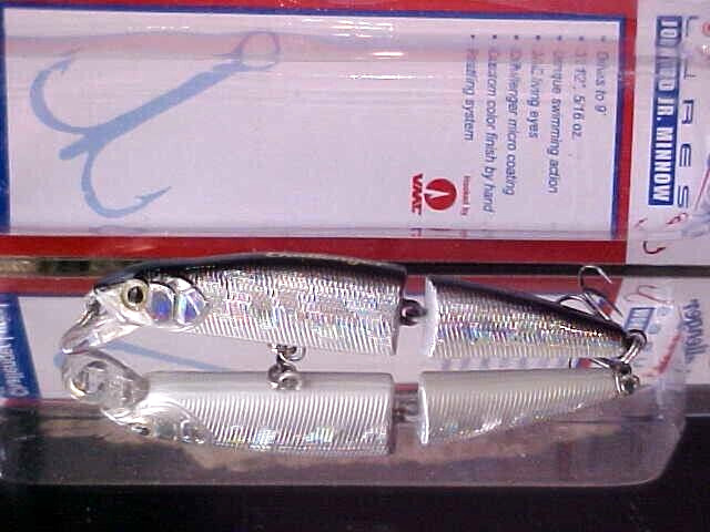 Challenger 3 1/2" Jointed Jr Minnow MG008-034 in SILVER/BLACK for Bass/Walleye
