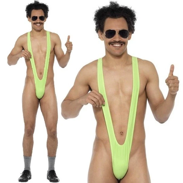 Mens Fancy Dress Licensed Borat Mankini Man Stag Do Gift by Smiffys 5020570297773 | eBay