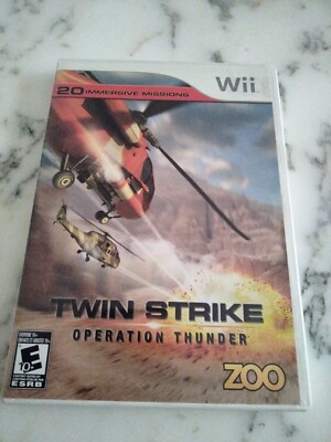Twin Strike: Operation Thunder (NINTENDO WII) Complete! TESTED & WORKS!