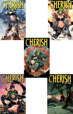 Cherish #1-5 complete set Katana Collins comic female hi-tech vigilante revenge