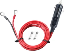 Cigarette Lighter Male Plug Adapter Inverter Cable Power Supply Cord 12V/24V 3FT