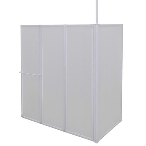 Duschwand L-Form 70X120X137 Cm 4-Teilig Faltbar - Bild 8 von 12