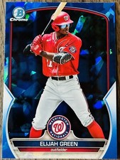 Elijah Green 2023 Bowman Chrome Sapphire Edition #BCP-214 Prospects Nationals
