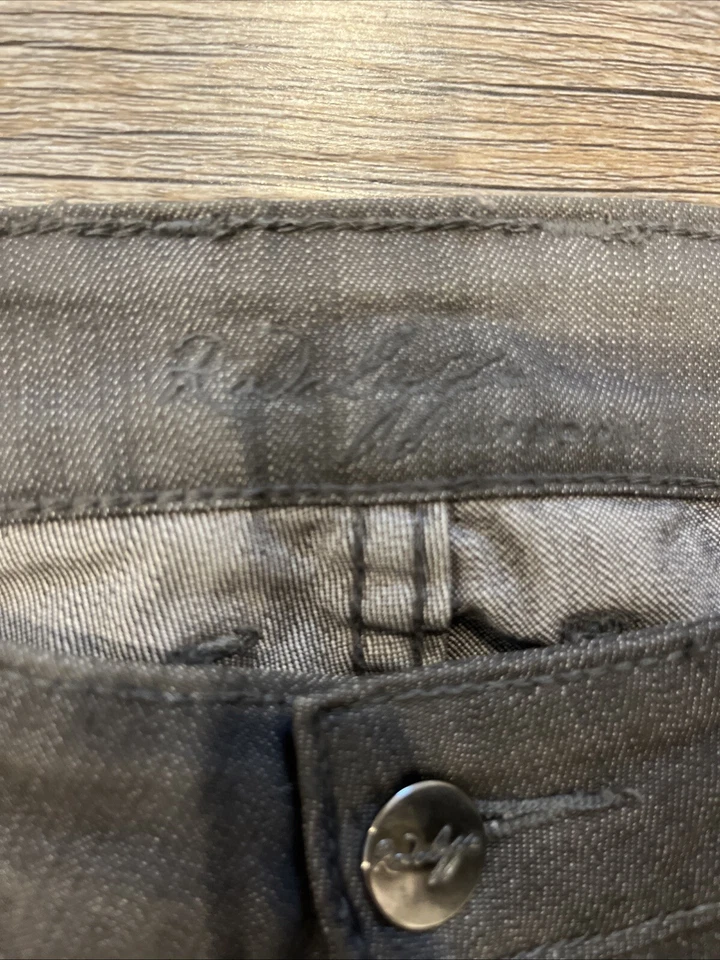 Pantalones de mezclilla para mujer Suzy Radcliffe ajustados grises con cremallera al tobillo talla 28 Foto 3 de 4