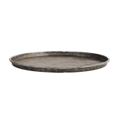 Large Iron Tray Extra Recycled Round by Madam Stoltz
