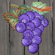 Grape Embroidered Patch — Iron On