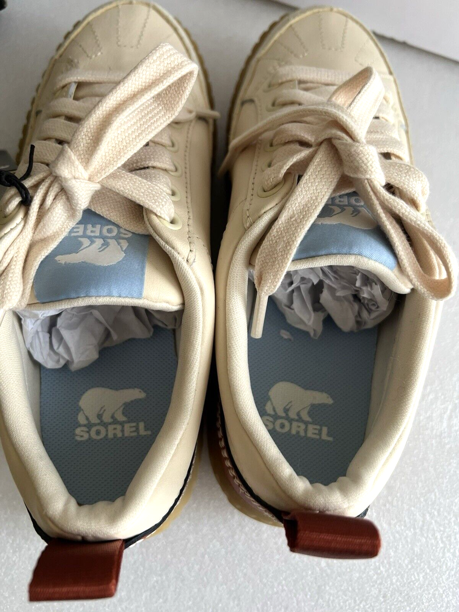 New Sorel ONA AVE Women Low Waterproof Leather Sneaker Honey  display picture 3