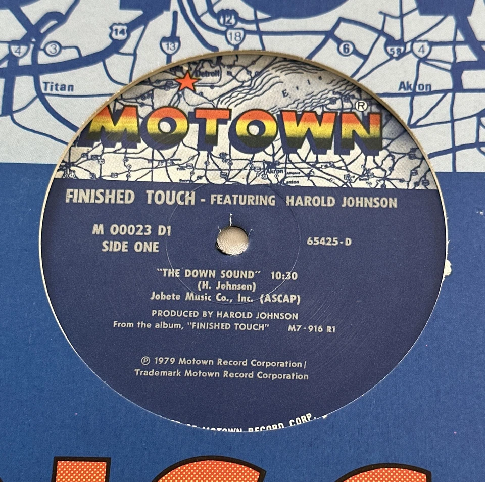 Finished Touch  The Down Sound 1979 Motown 12” Vinyl Record Soul Disco Vg+ / Vg+ - Image 3 of 4