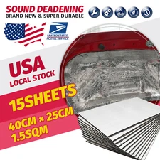 16"X10" Car Fireproof Cotton Pad Sound Deadener Heat Insulation Mat 10mm