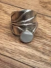 Vintage 925 Sterling Silver With Mother of Pearl Ring Size 7