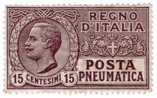 (I.B) Italy Postal : Posta Pneumatica 15c