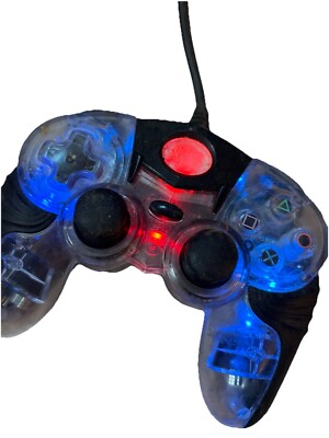 PS2 Afterglow Pro Wired Controller PL-691 Clear - See Pics/Description