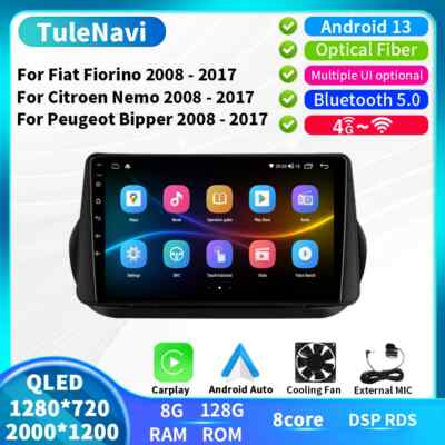 Auto Car Radio For Fiat Fiorino Qubo For Citroen Nemo For Peugeot Bipper GPS