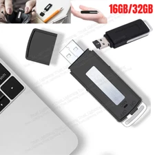 Voice Recorder 16/32GB Digital Audio Device Activated USB-Disk Sound Dictaphone