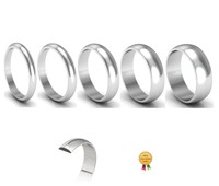 Platinum 950 Heavy Dome Shaped Comfort Fit Ladies Wedding Ring Band Platinum 950 Heavy Dome Shaped Comfort Fit Ladies Wedding Ring Band