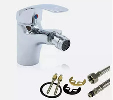 RUBINETTO Miscelatore BAGNO bidet Cromato UNIVERSALE con Flessibili di montaggio