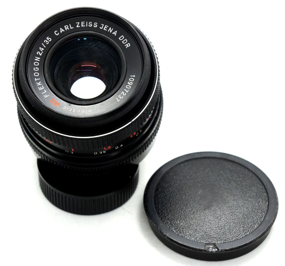 非常好! MC Carl Zeiss Jena Flektogon 镜头 2.4/35 毫米 M42 SCREW 安装 — 第 4/4 张图片