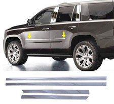 For Chevy Tahoe 2015 To 2020 Chrome Side Door Molding Trim 4pcs Stainless Steel