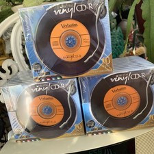 LOT OF 3 10-Pack Verbatim Digital Vinyl 52x CD-R Media 5 Colors 700MB SEALED