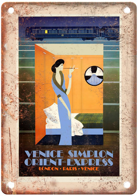 Vintage Orient Express Venice Travel Poster Retro Look Sign T1153