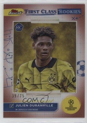 2023 Topps Finest UEFA Club Competitions 39/75 Julien Duranville #FR-2 RC 03xq
