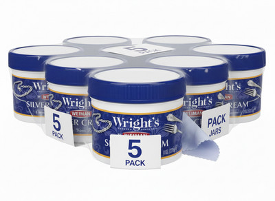 Wright s Silver Cleaner & Polish Cream   8 Ounce (Pack of 5)